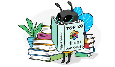 Cilium bee reading a book titles top 20 cilium use cases